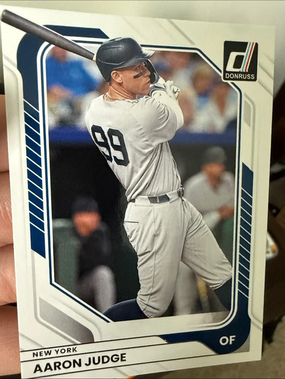 Russ Donruss Aaron Judge Baseball Card - White and Navy